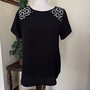 Papermoon Carmae Crochet Detail Blouse sz S
